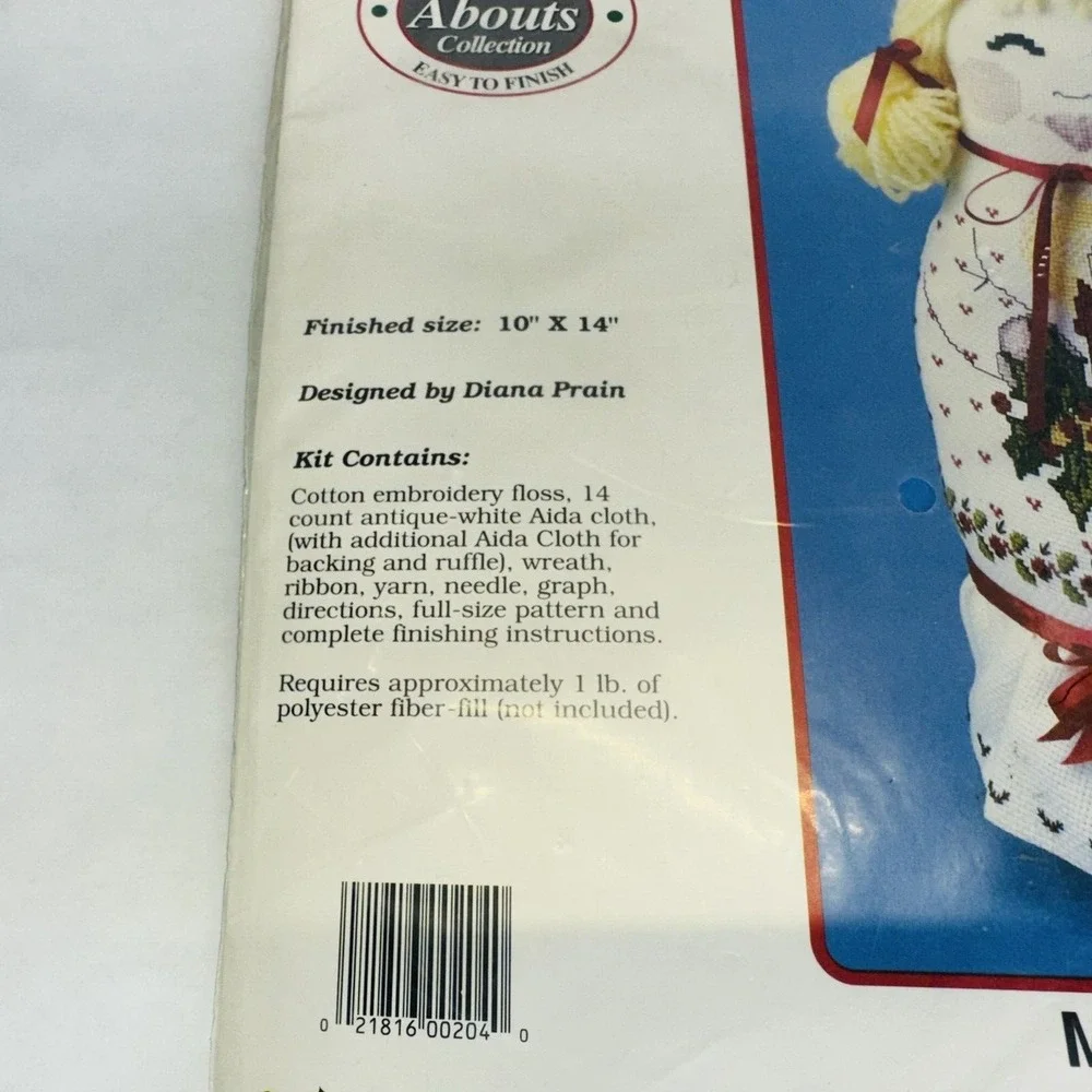 Loving Stitches Cross Stitch Kit MARY CHRISTMAS 2-sided‎ Figure 1990 Kit 10